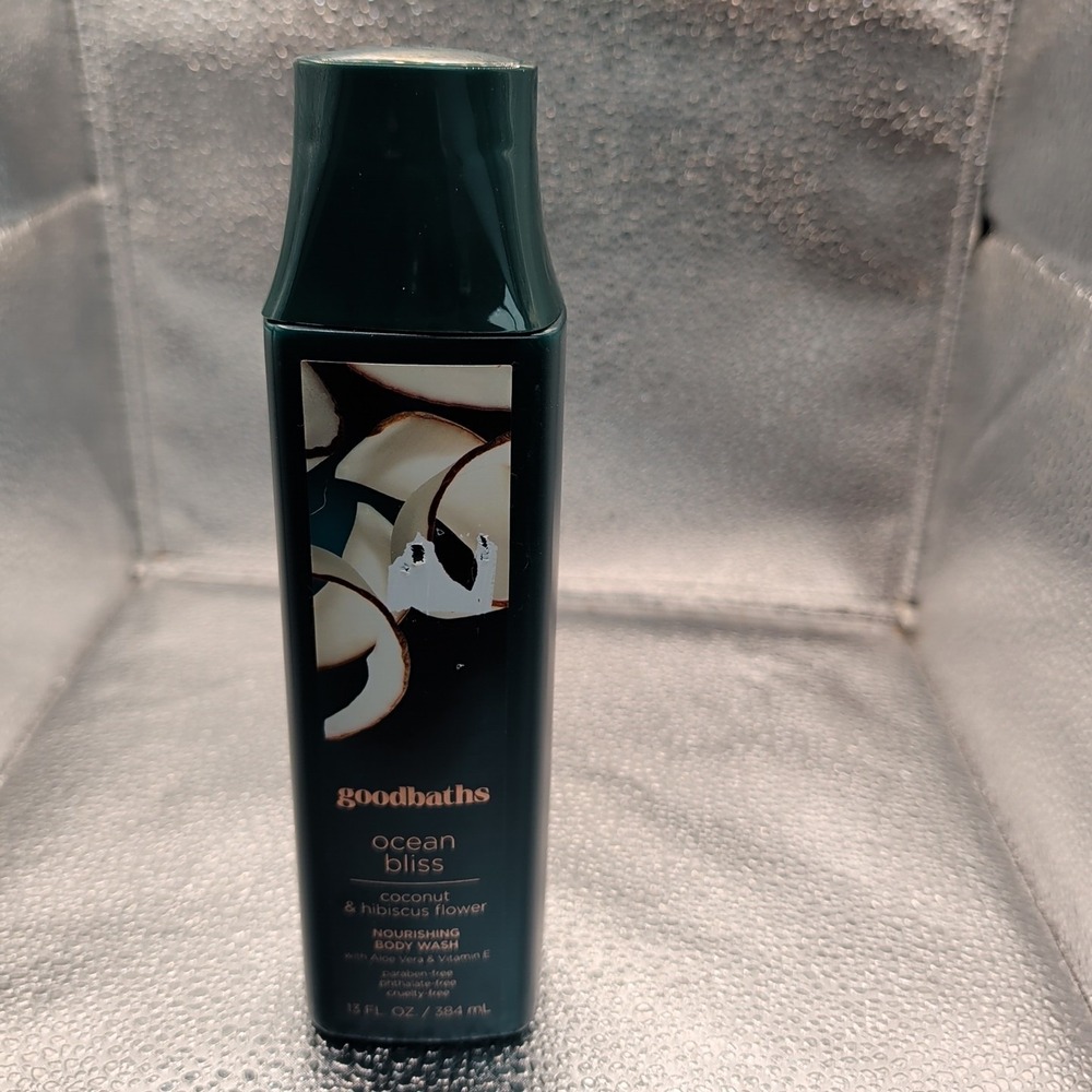 Goodbaths Ocean Bliss Coconut & Hibiscus Flower 13 Fl.‎ OZ Nourishing Body Wash